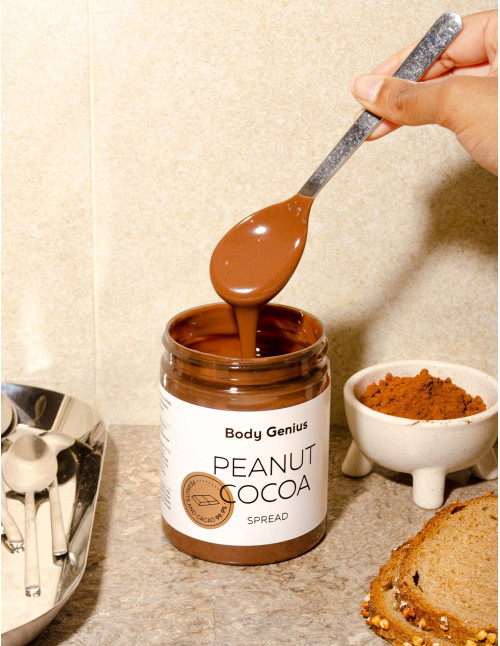 Peanut and cocoa spread