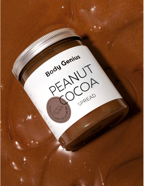 Peanut and cocoa spread