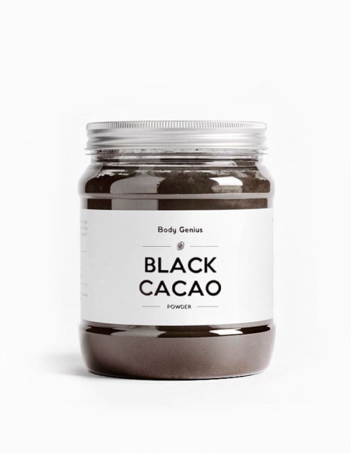 Powdered black cacao