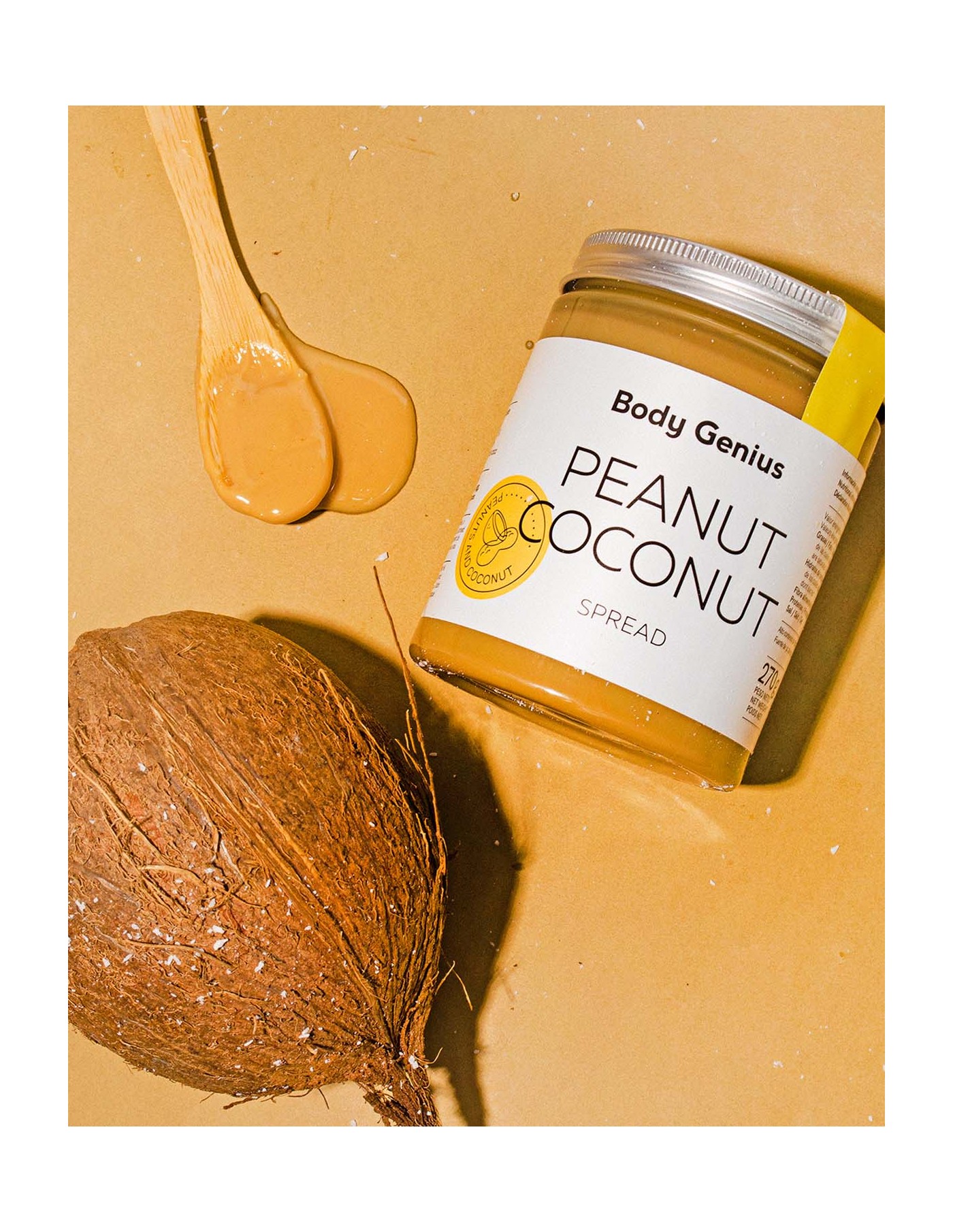 Beurre de cacahuète crunchy à la Noix de Coco - PAPAHUÈTE