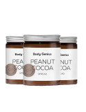 Trío de cremas de cacahuete y cacao