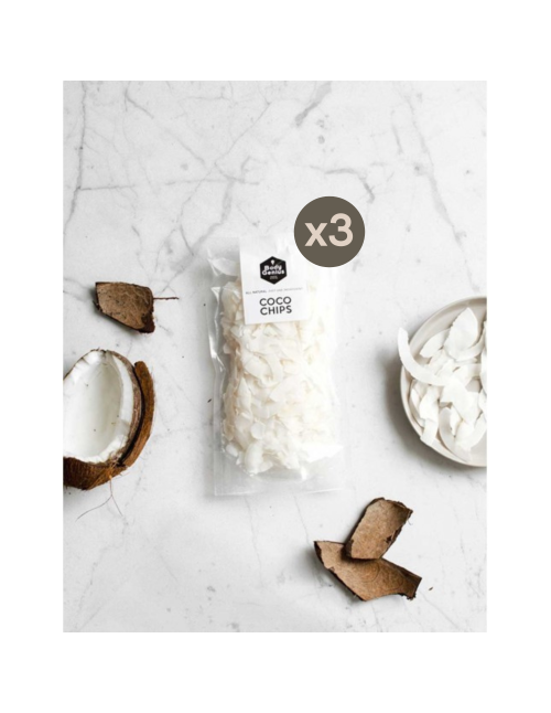 Pack de 3 Láminas de coco sin azúcares - Comprar Online - Body Genius