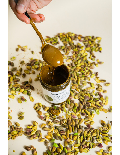 All-natural pistachio butter by Body Genius