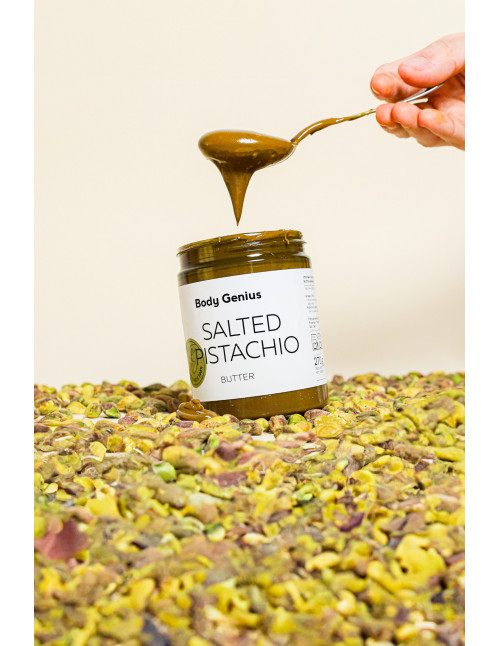 All-natural pistachio butter by Body Genius