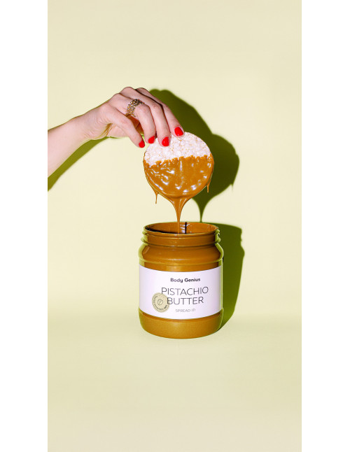 All-natural pistachio butter by Body Genius