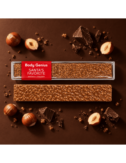 Chocolate and Hazelnut protein nougat - Body Genius