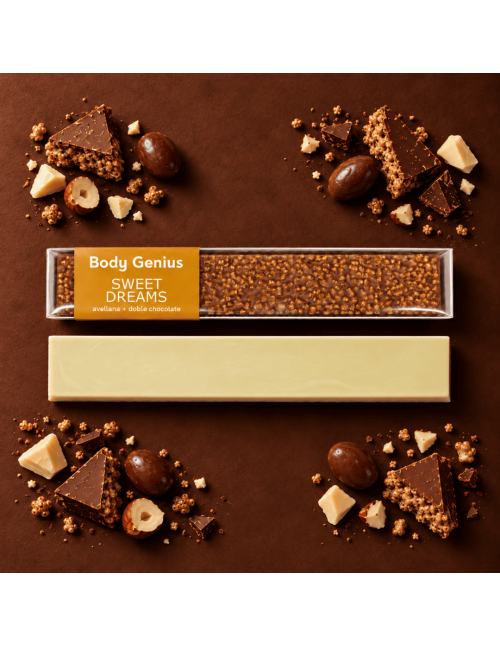 Turrón proteico doble chocolate - Body Genius