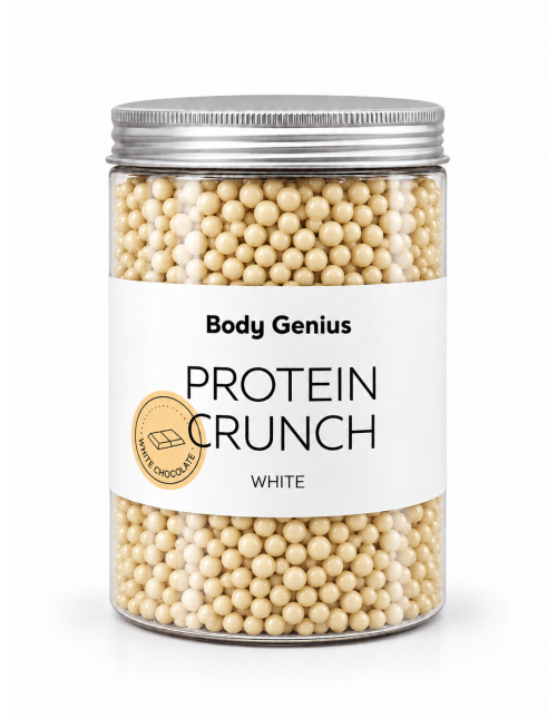 Protein Crunch de chocolate blanco de Body Genius