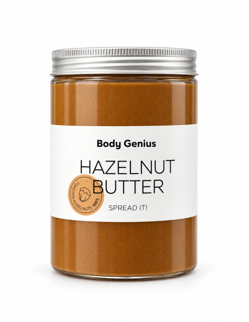 All-natural hazelnut butter by Body Genius