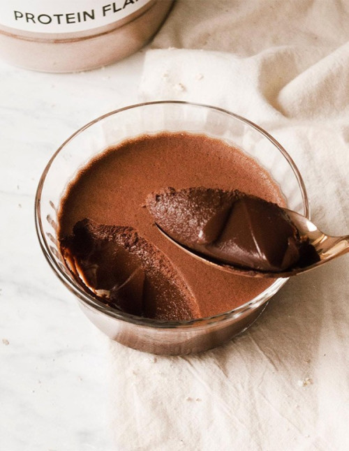 Sugar-free protein chocolate custard