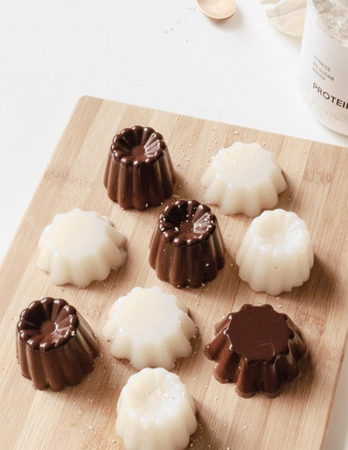 Sugar-free protein chocolate custard
