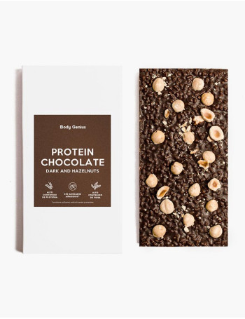 Protein Chocolate with Hazelnuts