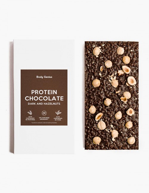 Protein Chocolate with Hazelnuts