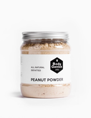 Defatted peanut powder