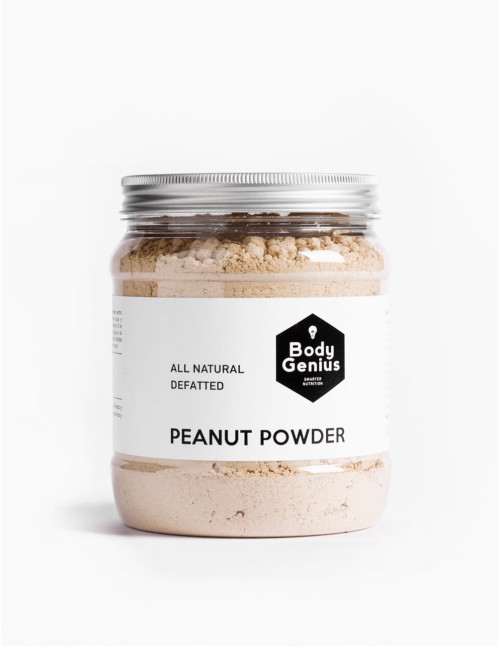 Defatted peanut powder