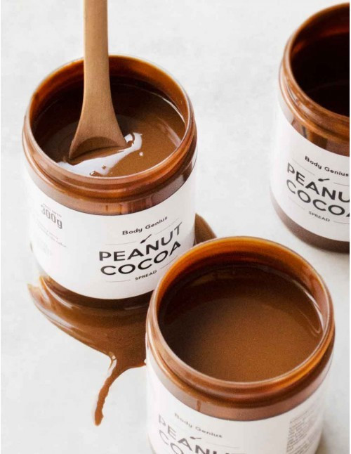 Trío cremas de cacahuete y cacao Peanut Cocoa de Body Genius