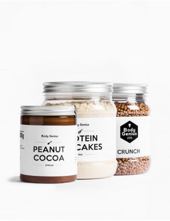 Pack desayuno proteico saludable sin azúcares de Body Genius