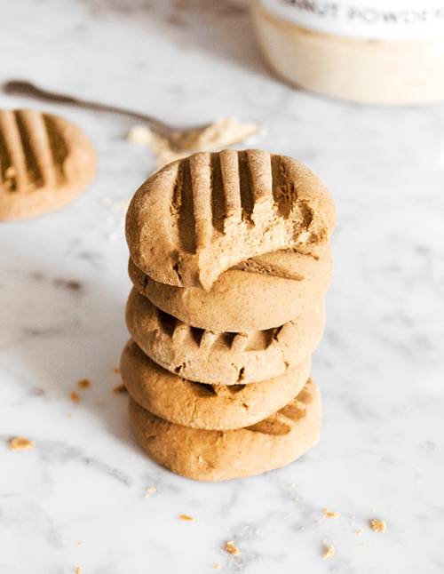 Defatted peanut powder trio