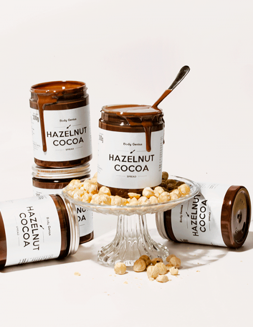 Hazelnut and cocoa spread trio