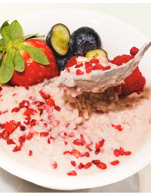 Trío de gachas proteicas de avena y soja