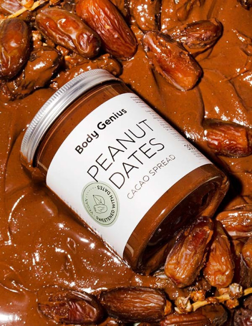 Beurre de cacahuète, de cacao et de dattes