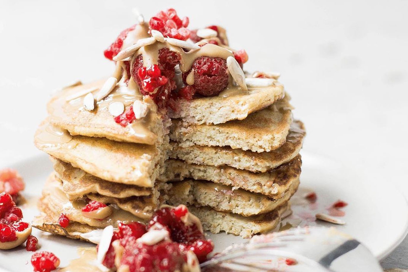 Pancakes sans whey et sans banane - Fille à fitness